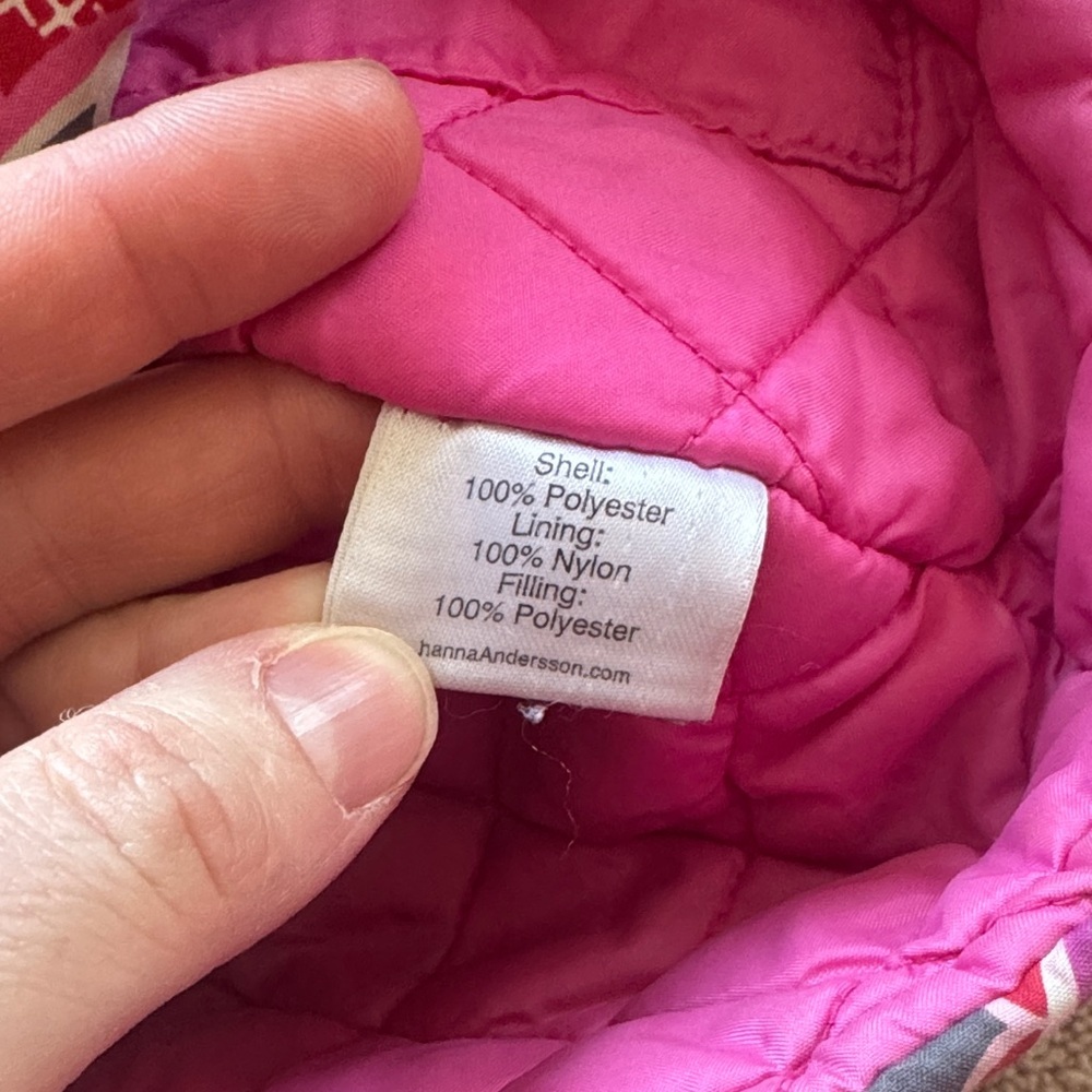 Hanna Anderson Colorful Paisley Kids Hooded Jacket 5T - Picture 4 of 9